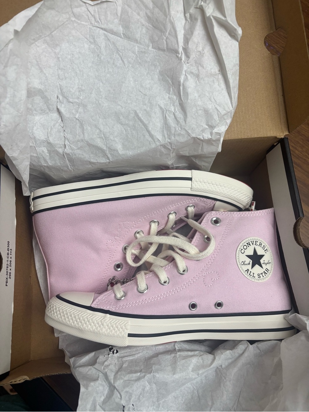 Converse Light Pink High Top Sneakers
